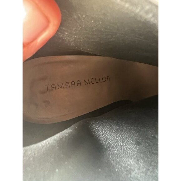 Tamara Mellon Stark High Heel Ankle Booties black designer in box 9.5 moto - Picture 14 of 16
